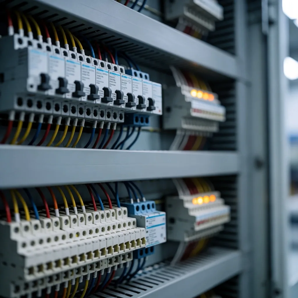 Elektrik kontrol panosu iç detayı